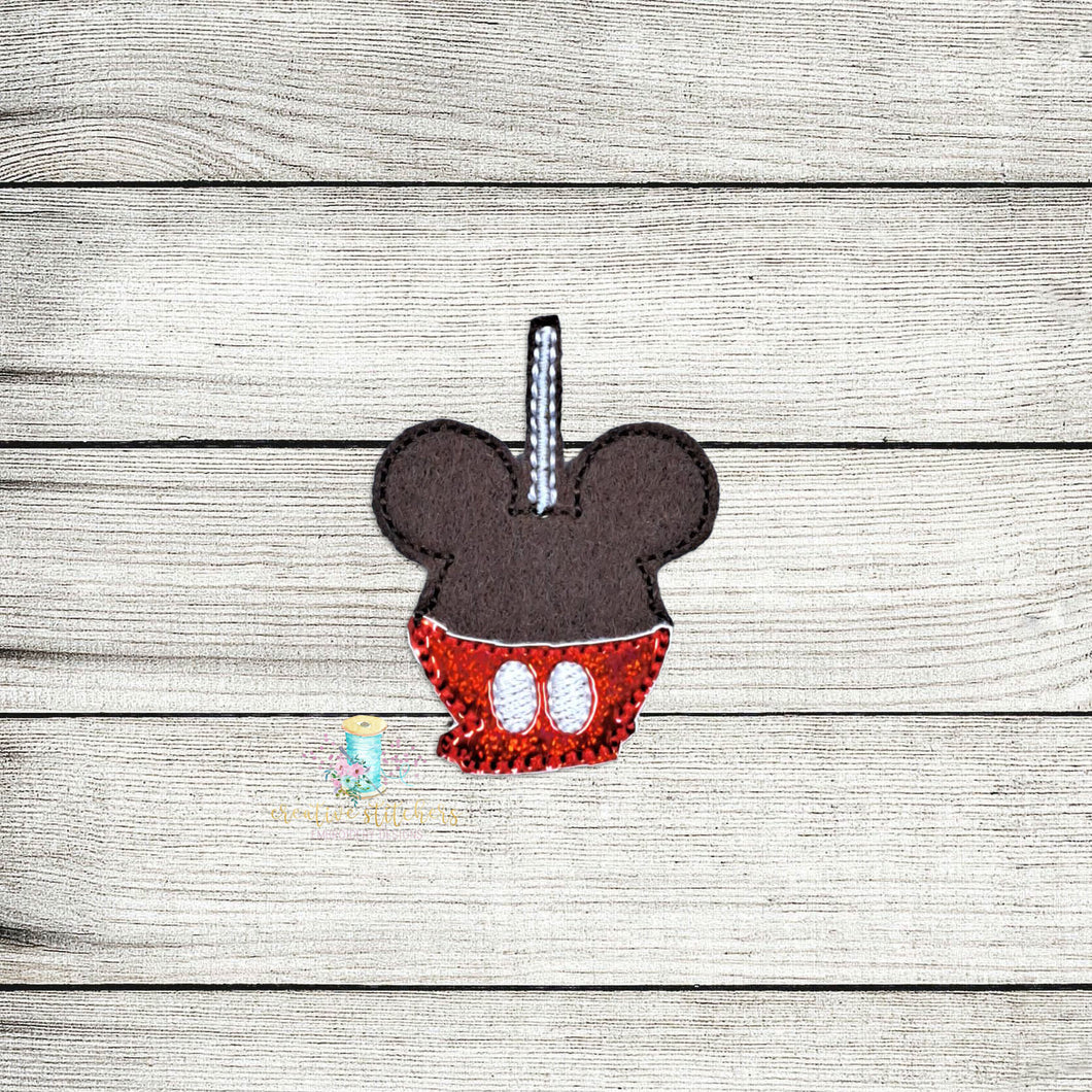 Mr Mouse Candy Apple Feltie Digital Embroidery Design File