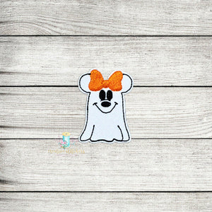 Miss Mouse Ghost Feltie Digital Embroidery Design File