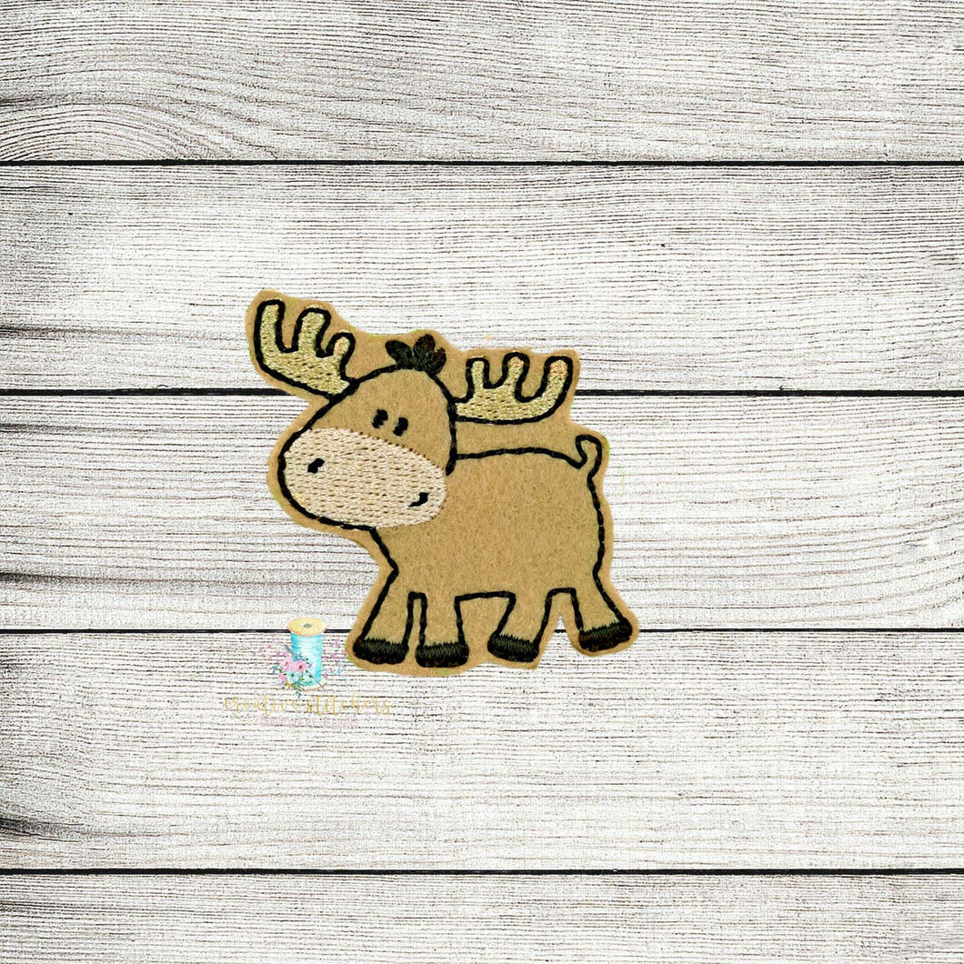 Moose Feltie Digital Embroidery Design File