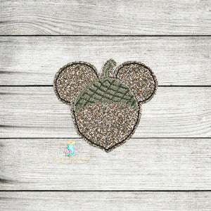Mouse Acorn Feltie Digital Embroidery Design File