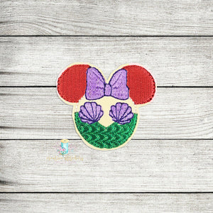 Mouse Mermaid Feltie Digital Embroidery Design File