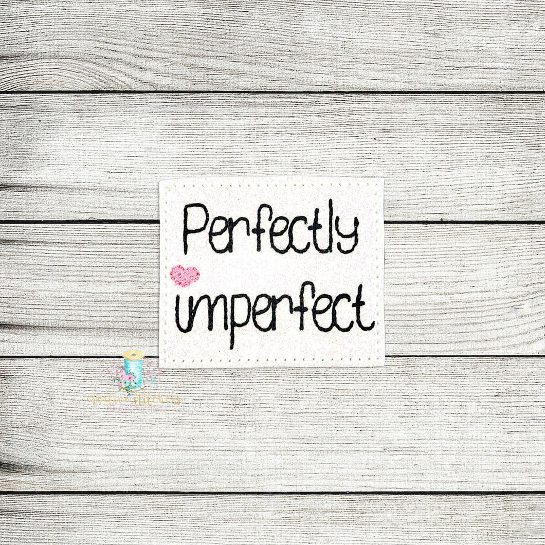Perfectly Imperfect Feltie Digital Embroidery Design File