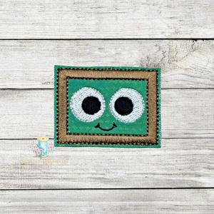 Big Eye Chalkboard Feltie Digital Embroidery Design File CP
