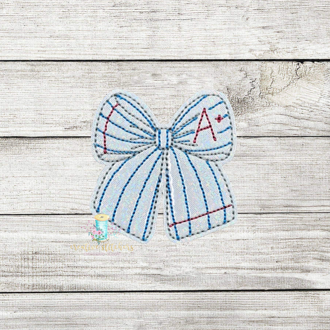Paper Bow Feltie Digital Embroidery Design File CP