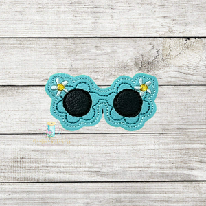 Flower Glasses Feltie Digital Embroidery Design File CP