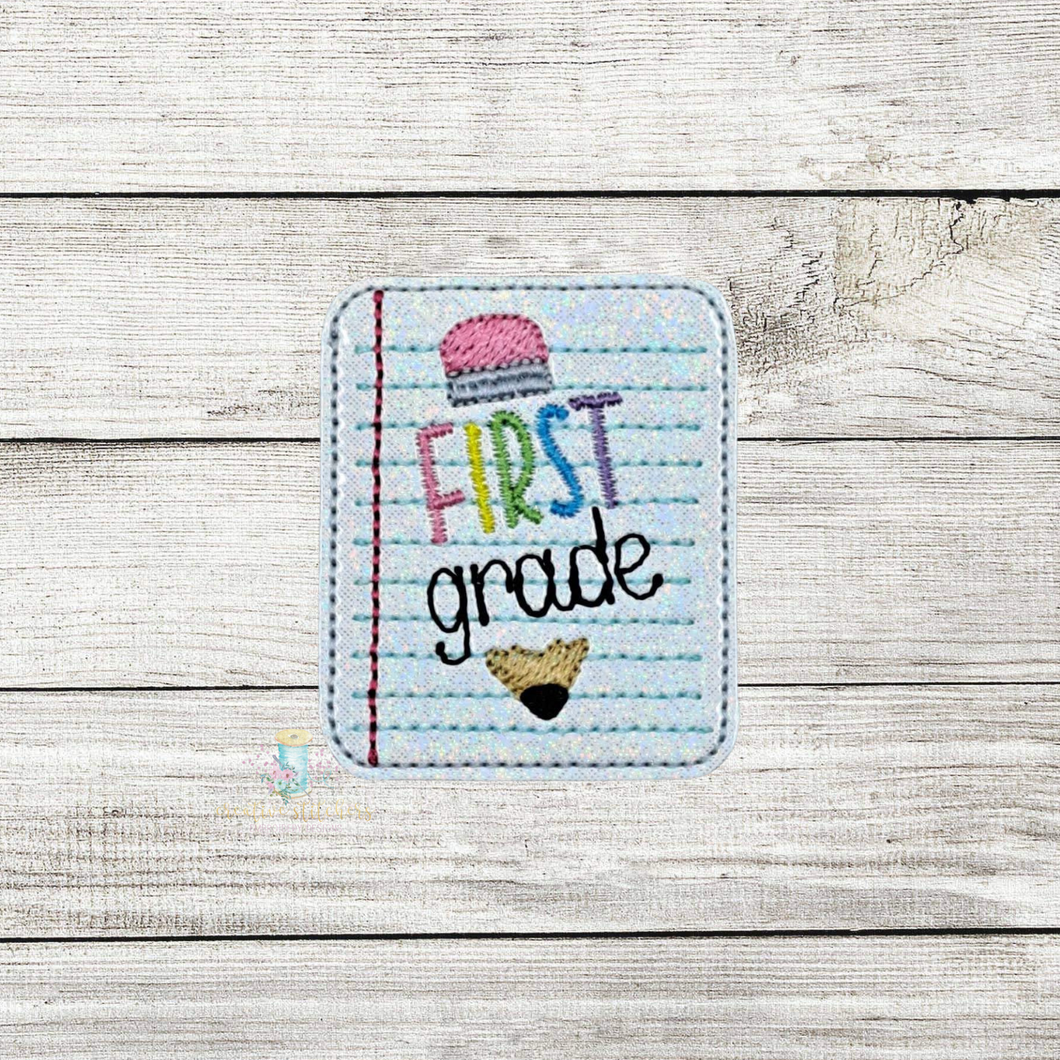 First Grade Paper Feltie Digital Embroidery Design File CP