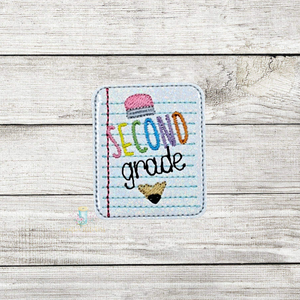 Second Grade Paper Feltie Digital Embroidery Design File CP