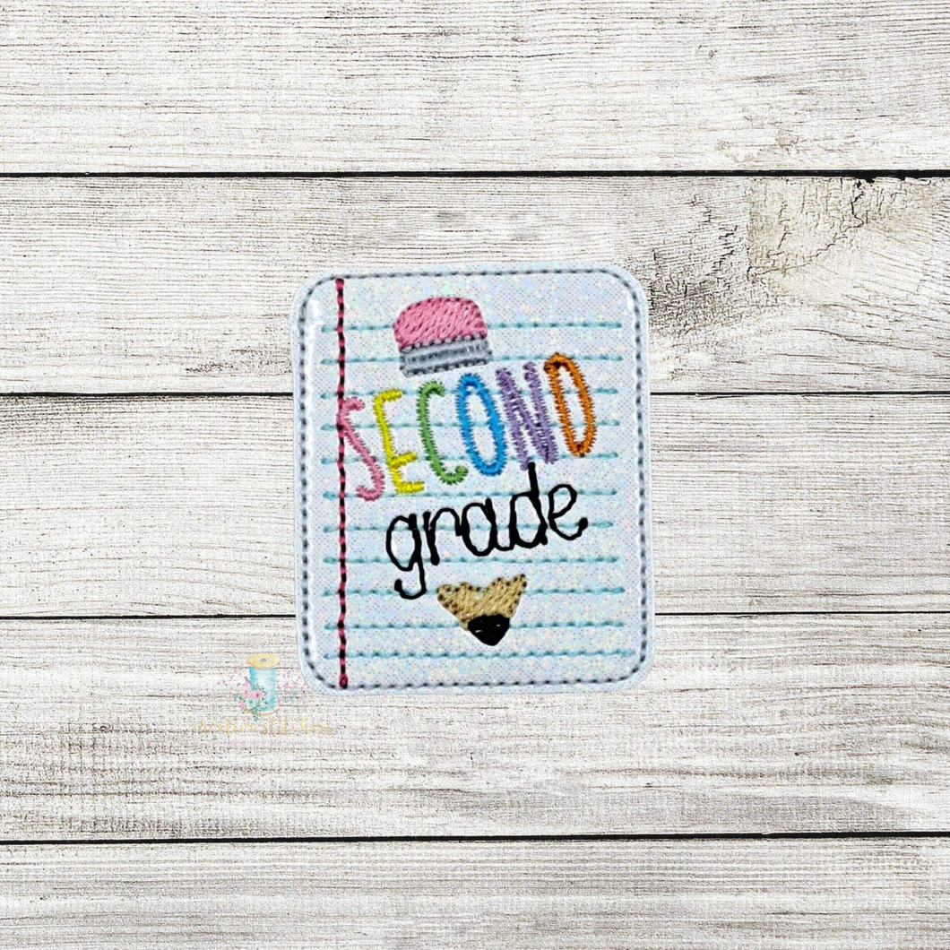 Second Grade Paper Feltie Digital Embroidery Design File CP