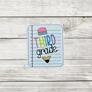 Third Grade Paper Feltie Digital Embroidery Design File CP