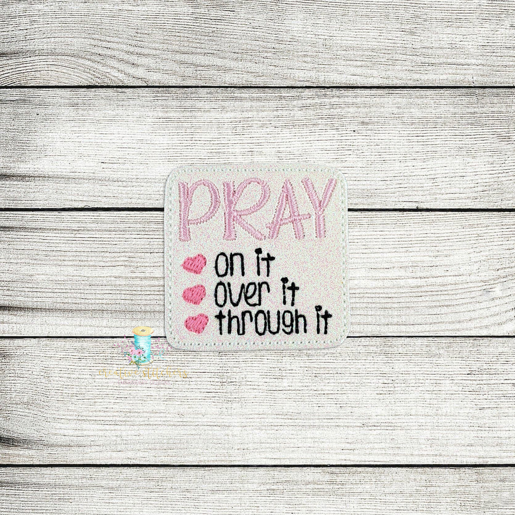 Pray Feltie Digital Embroidery Design File