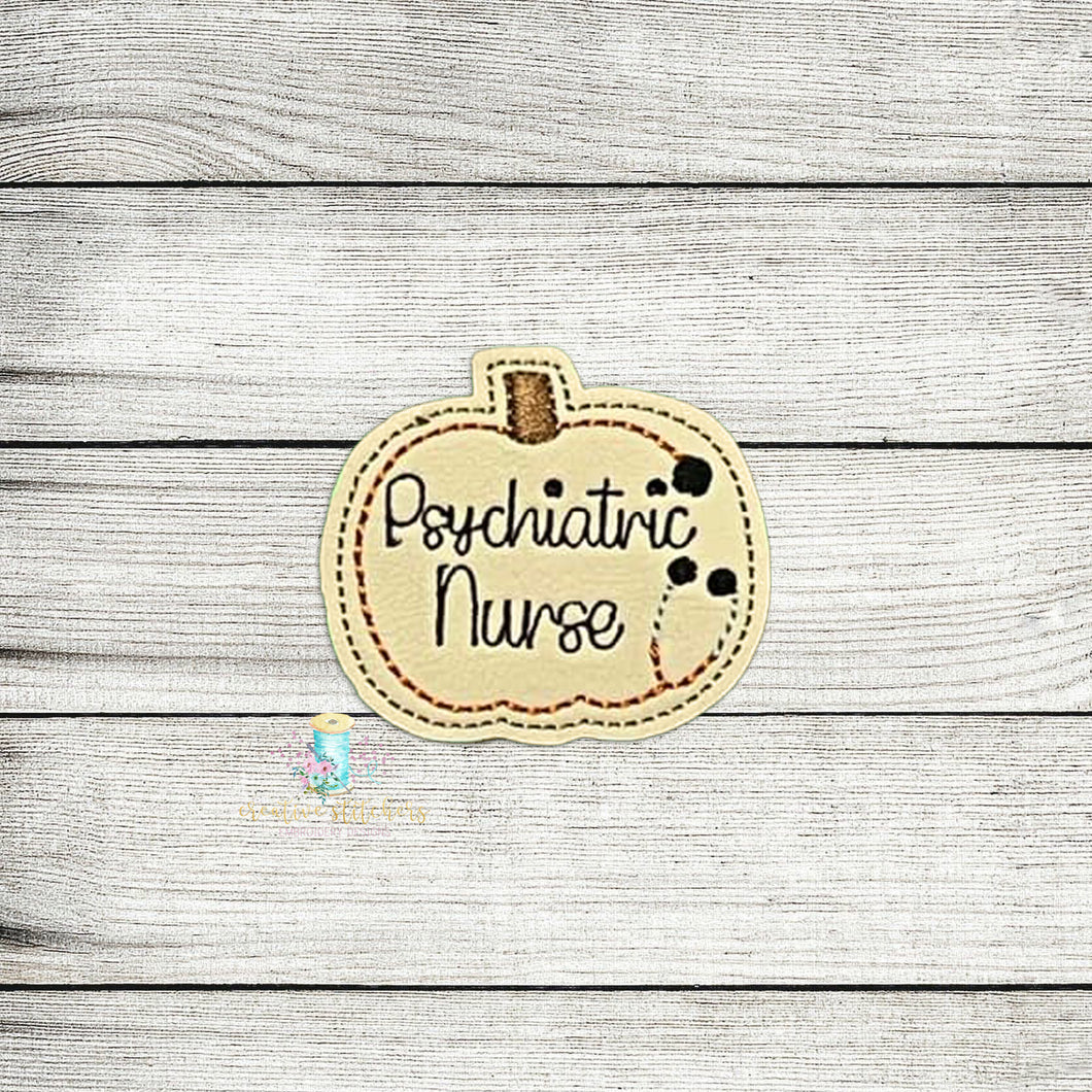 Psychiatric Nurse Pumpkin Feltie Digital Embroidery Design File