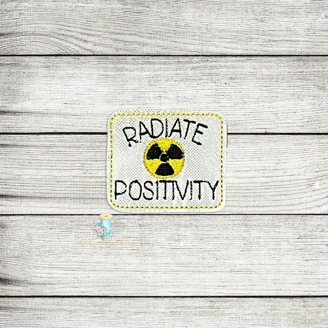 Radiate Positivity Feltie Digital Embroidery Design File