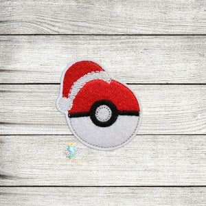 Santa Ball Feltie Digital Embroidery Design File