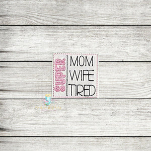 Super Mom Feltie Digital Embroidery Design File