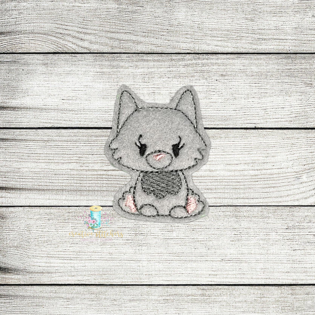 Wolf Puppy Feltie Digital Embroidery Design
