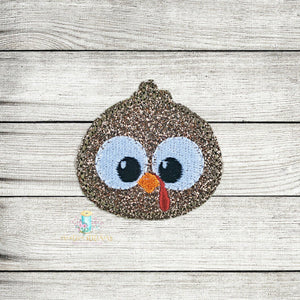 Boy Turkey Head Feltie Digital Embroidery Design File