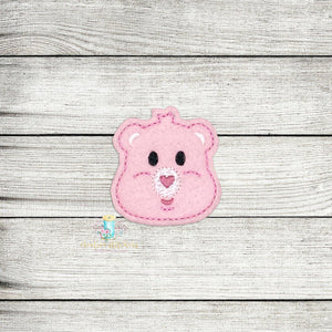 Caring Bear Head Feltie Digital Embroidery Design File