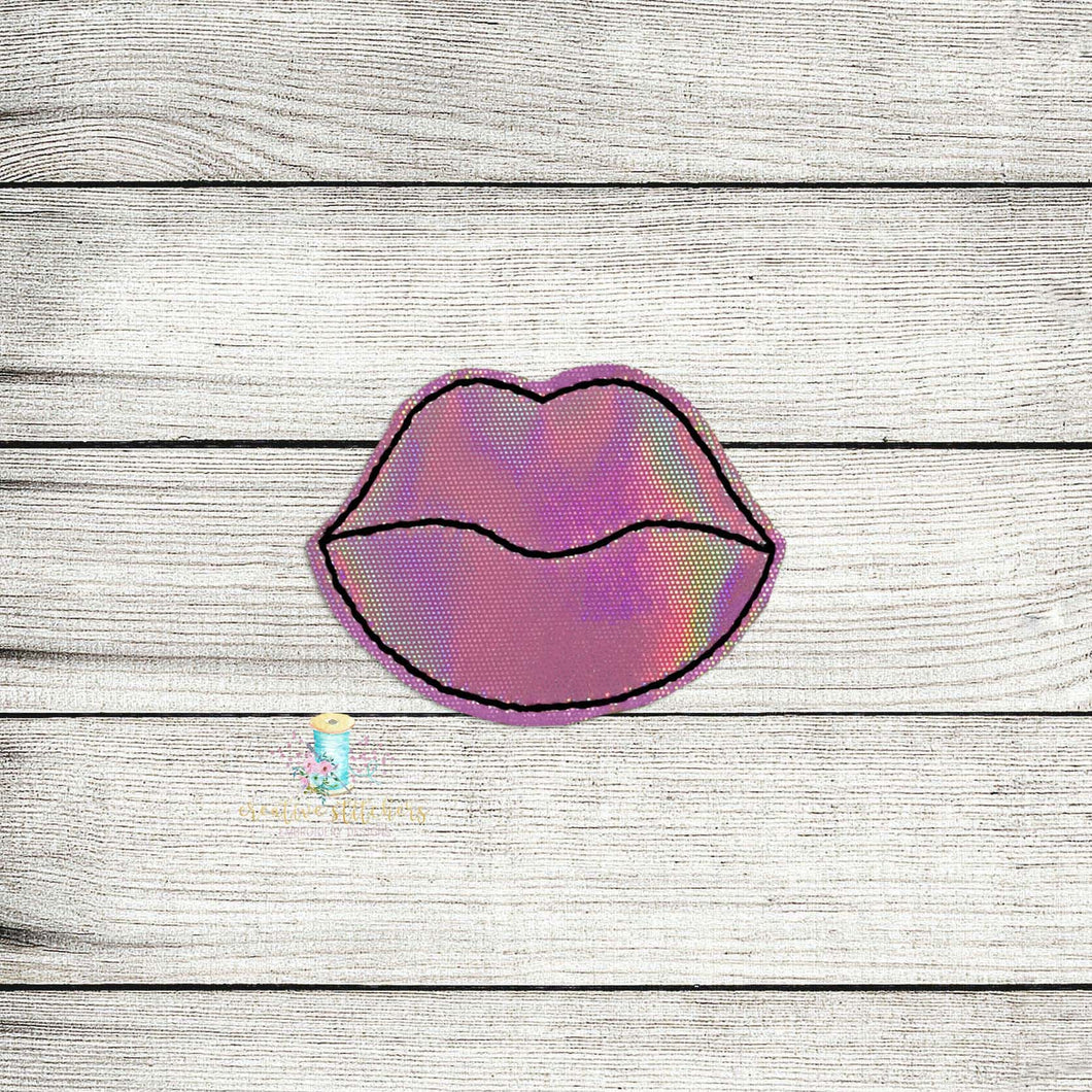 Chubby Lips Feltie Digital Embroidery Design File