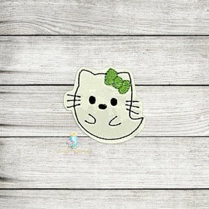 Ghost Kitty Feltie Digital Embroidery Design File