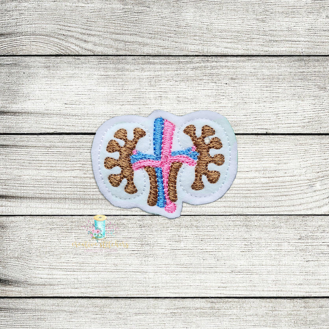 Kidney Feltie Digital Embroidery Design File