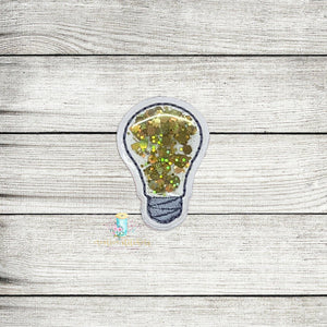Light Bulb Shaker Feltie Digital Embroidery Design File