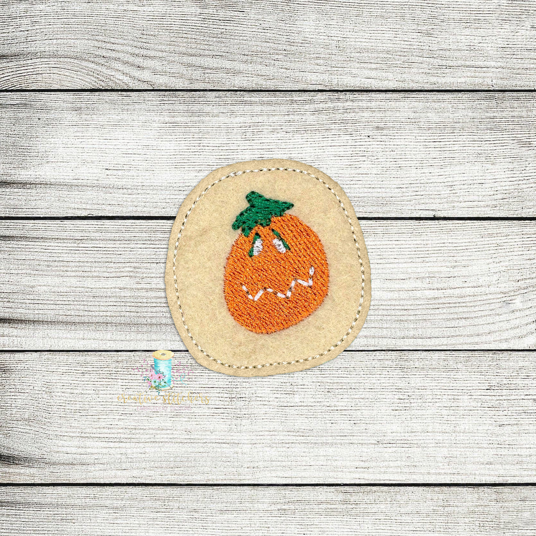 Pumpkin Cookie Feltie Digital Embroidery Design File