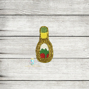 Salad Dressing Feltie Digital Embroidery Design File