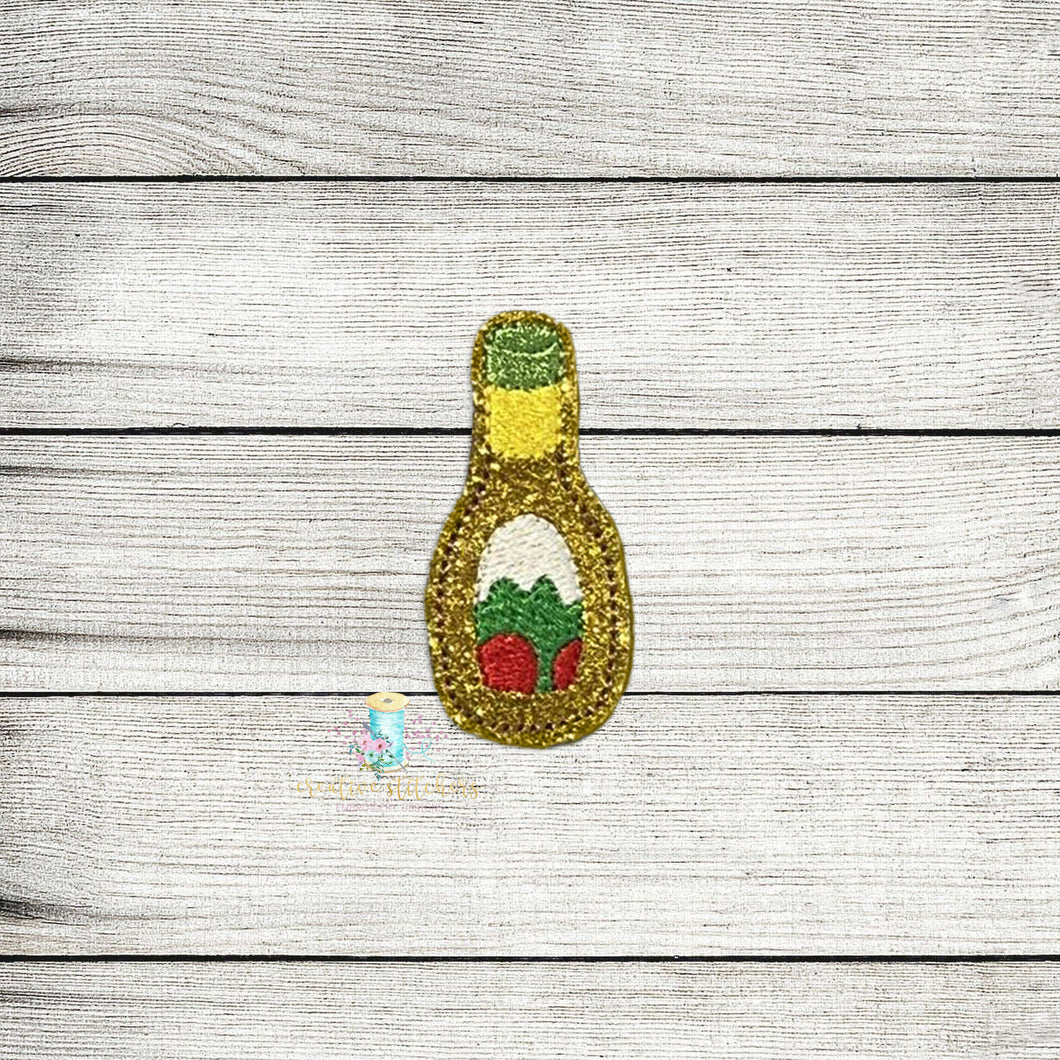 Salad Dressing Feltie Digital Embroidery Design File