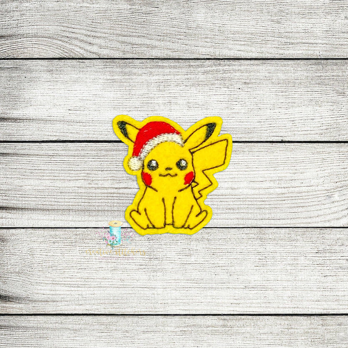 Santa Pika Feltie Digital Embroidery Design File – Creative Stitchers