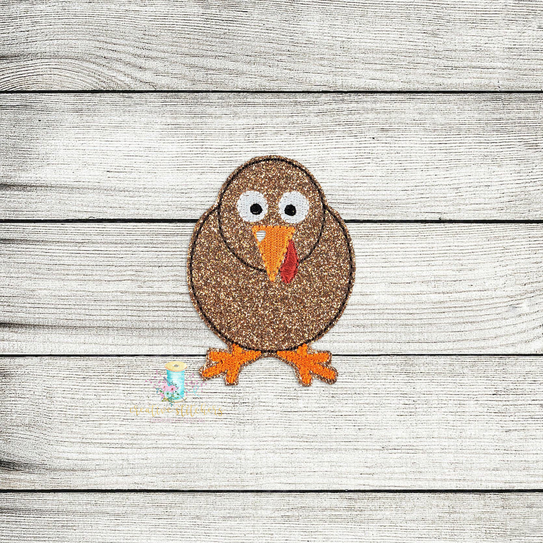 Turkey Body Feltie Digital Embroidery Design File