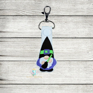 Witch Gnome Keyfob Digital Embroidery Design File