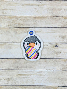 Easter Penguin Eyelet Embroidery Design File PP