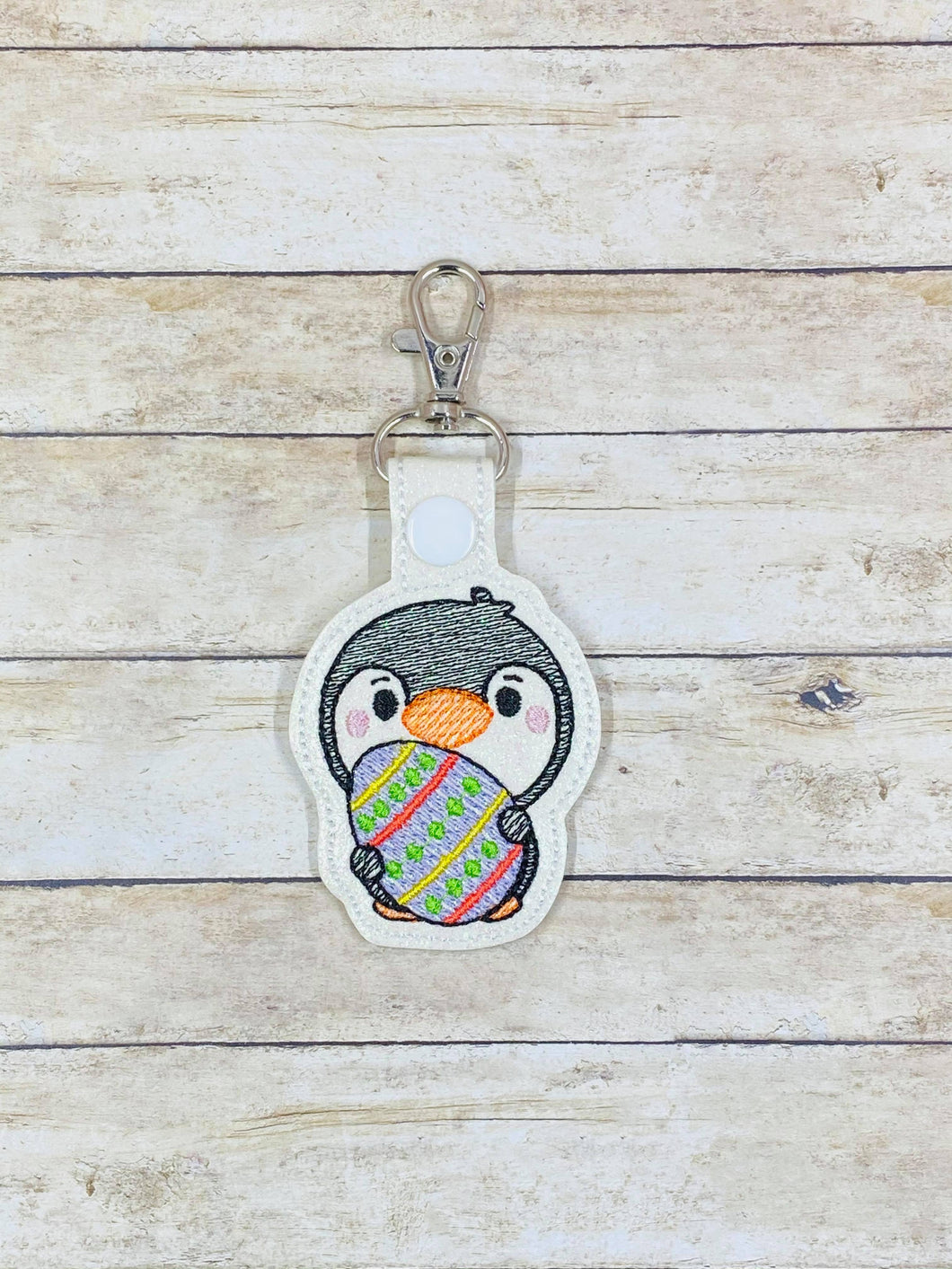 Easter Penguin Fob Embroidery Design File PP