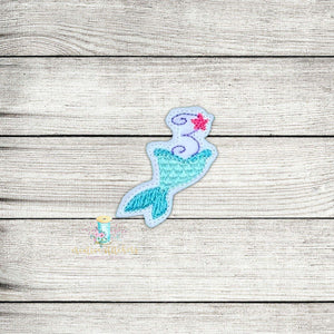 Mermaid Number 3 Digital Embroidery Design File