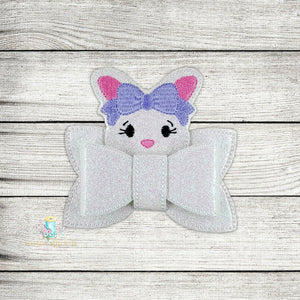 3D Bunny Bow With Loop Digital Embroidery Design File