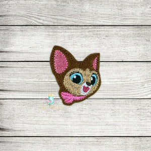 Alice Dinah Head Feltie Digital Embroidery Design File