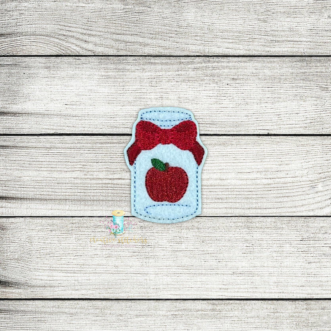 Apple Jar Embroidery Design File