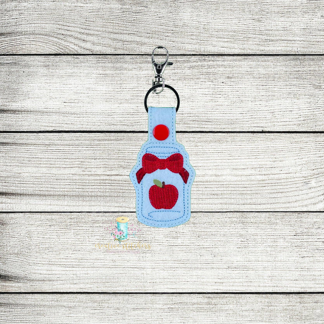 Apple Jar Keyfob Digital Embroidery Design File