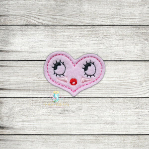 April Heart Feltie Digital Embroidery Design File