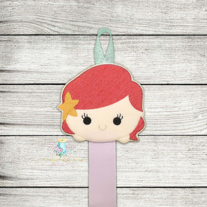 Tsum Tsum Mermaid Bow Holder Digital Embroidery Design File