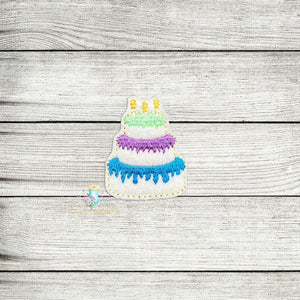 Birthday Cake Feltie Digital Embroidery Design File