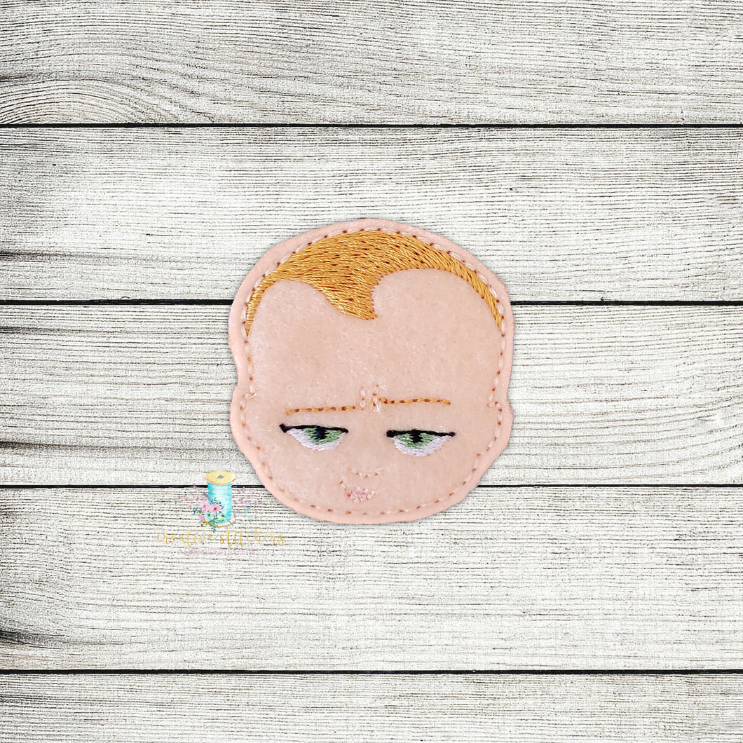 Baby Boss Boy Feltie Digital Embroidery Design File