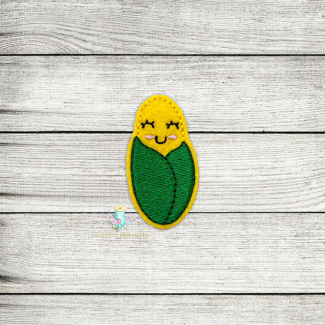 Baby Corn Feltie Digital Embroidery Design File