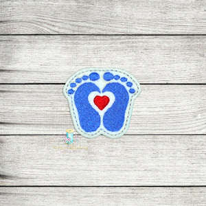 Baby Feet Feltie Digital Embroidery Design File