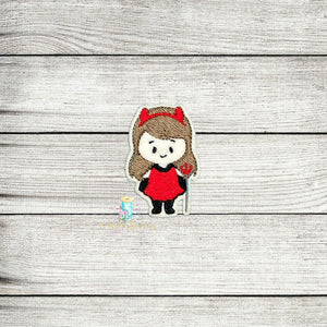 Baby Girl Devil Feltie Digital Embroidery Design File