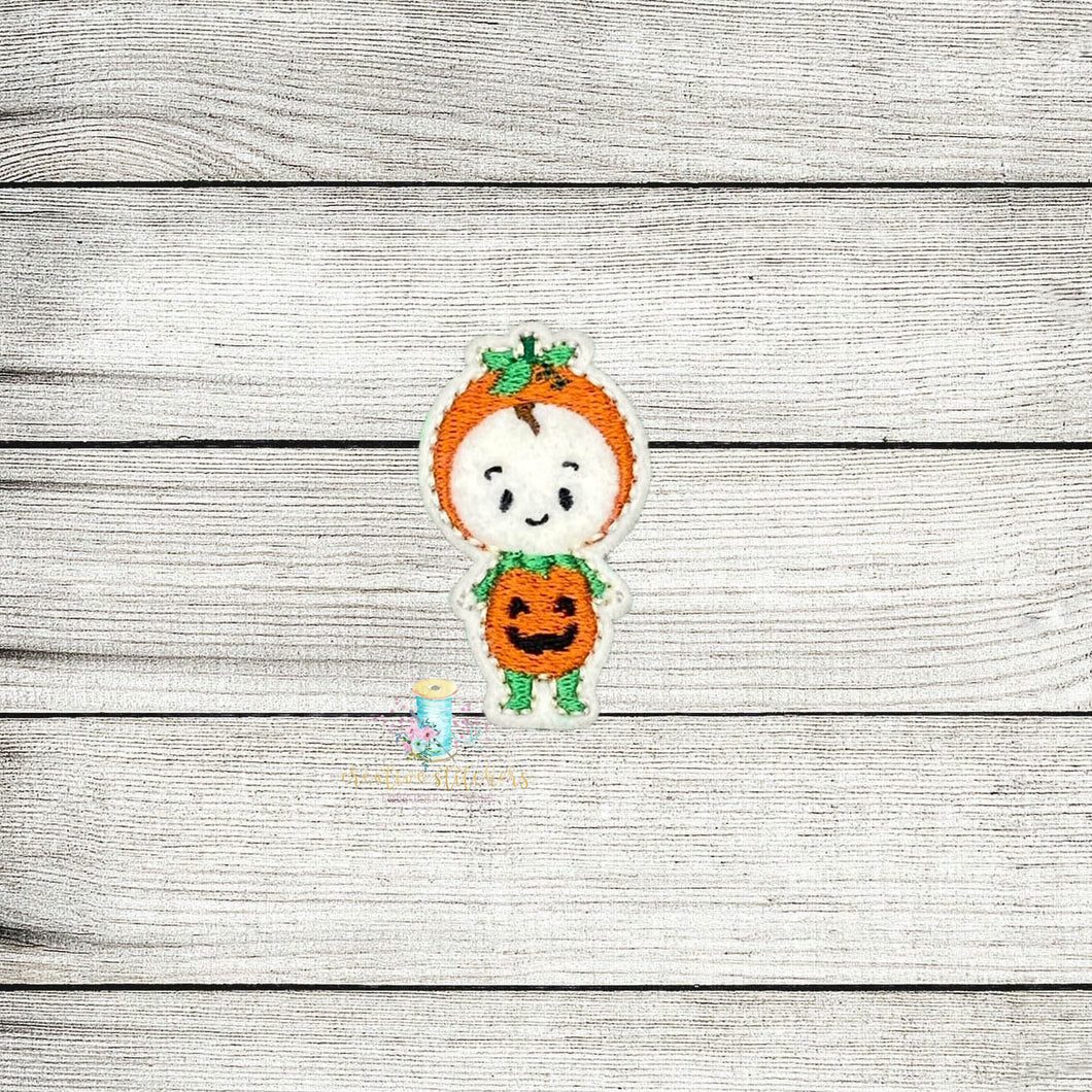 Baby Pumpkin Feltie Digital Embroidery Design File