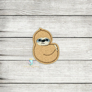 Baby Sloth Feltie Digital Embroidery Design File