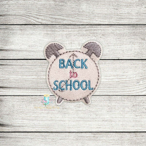 Back To School Clock Feltie Digital Embroidery Design File