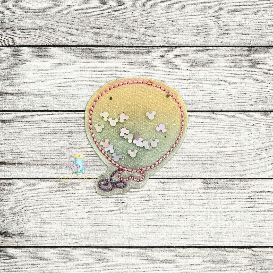 Balloon Shaker Feltie Digital Embroidery Design File