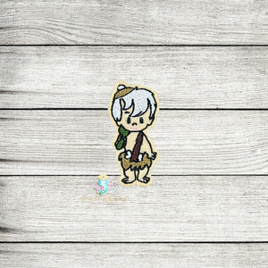 Bam Stone Age Boy Digital Embroidery Design File PP